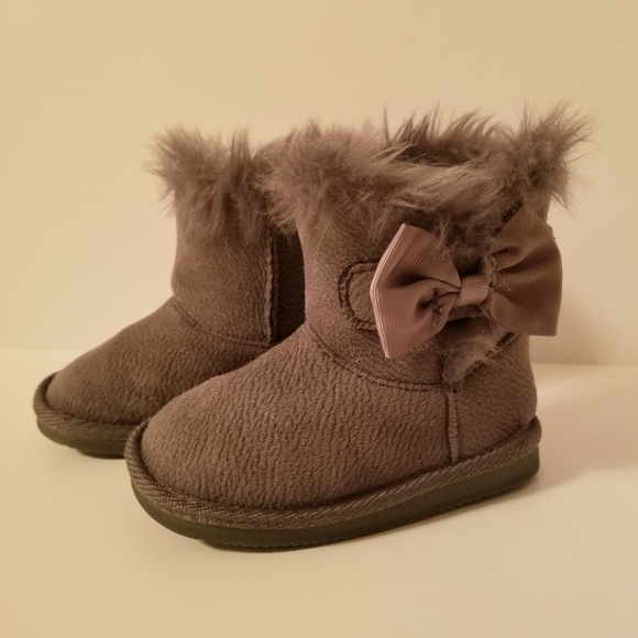 Gray Toddler Winter Boots 
